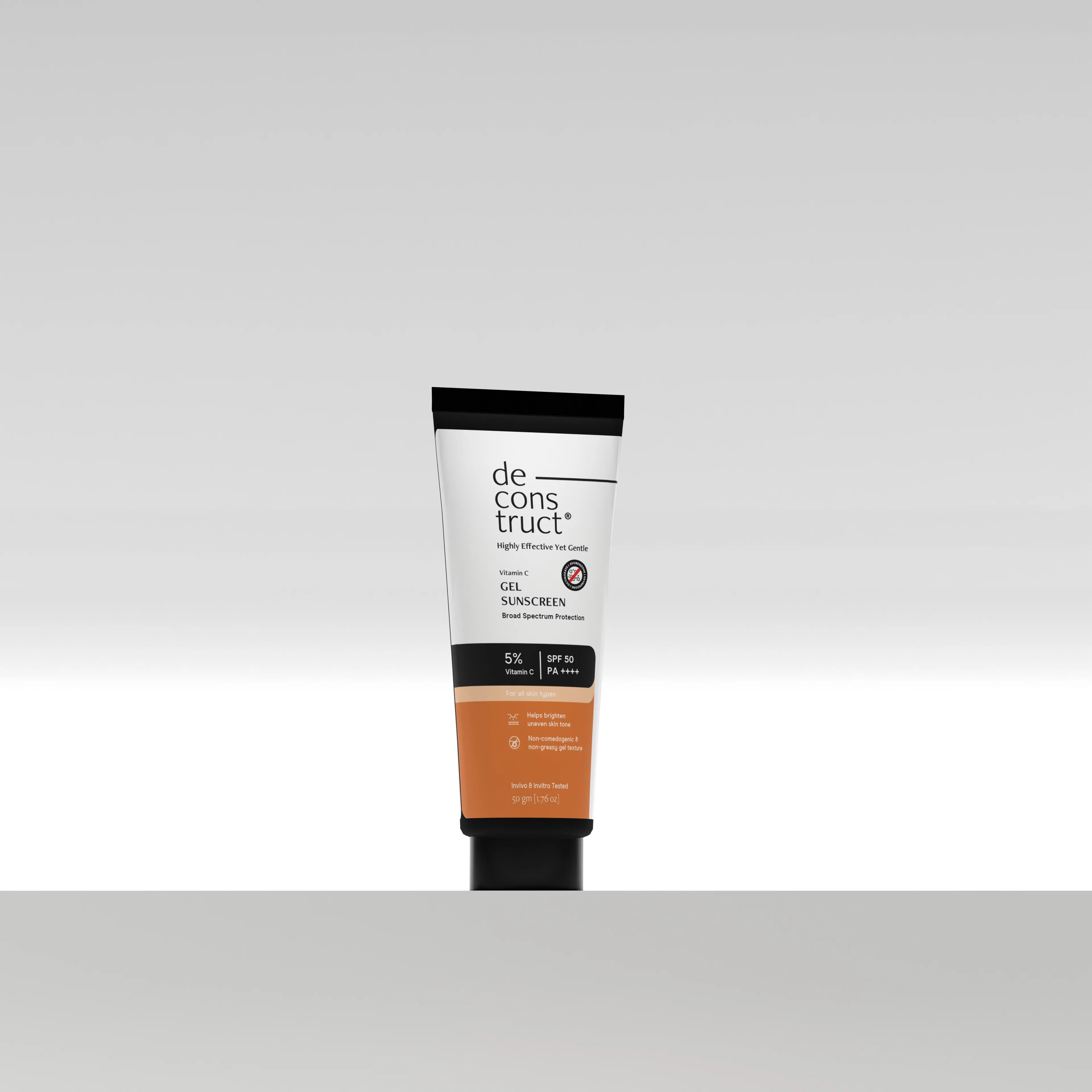 5% Vitamin C Gel Sunscreen for Oily Skin - SPF 50 PA++++ | In-Vivo Tested - Image 2